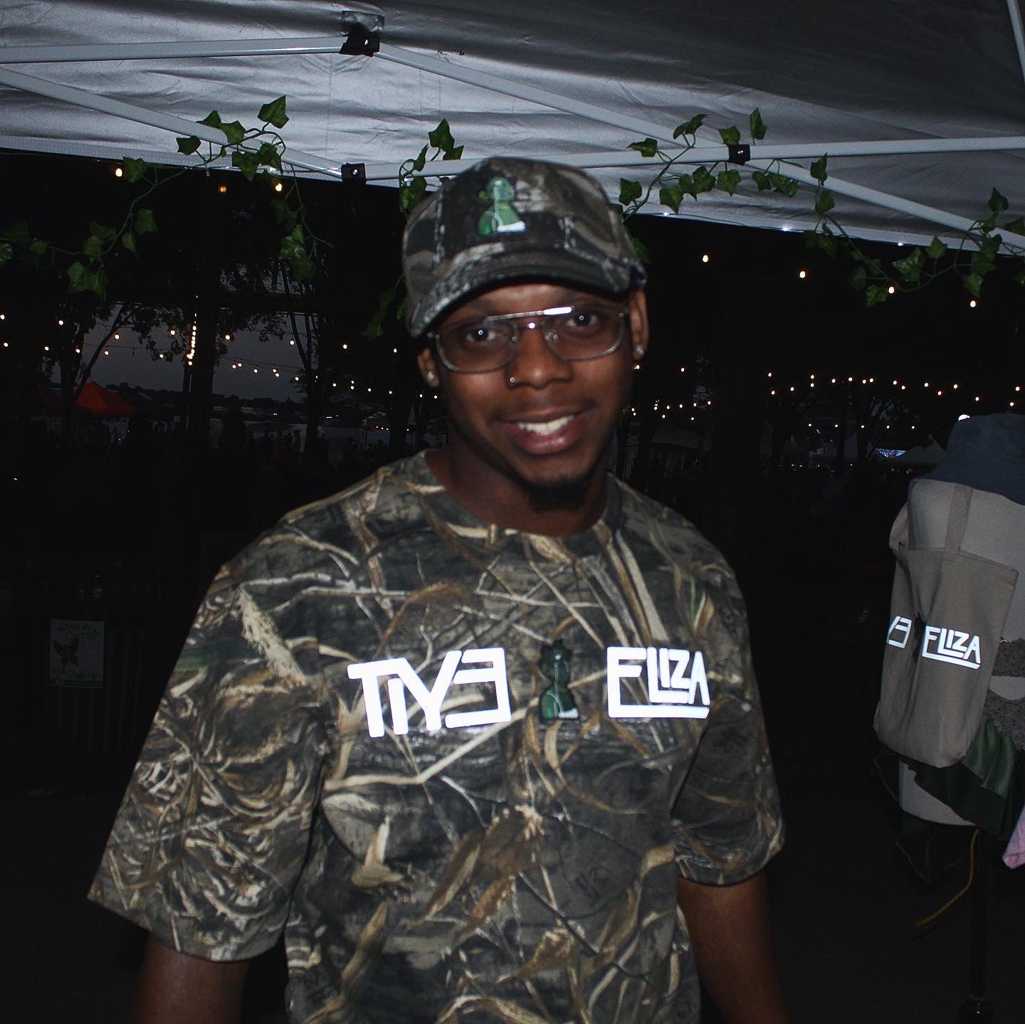 REFLECTIVE CAMO w Alien in between Logo or on Back