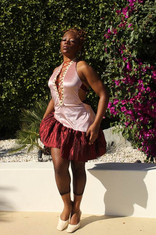 The Garnet Halo Dress